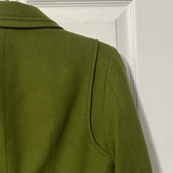 Etcetera Green Wool Vintage Military Style Jacket, Size 4 - Picture 4 of 9